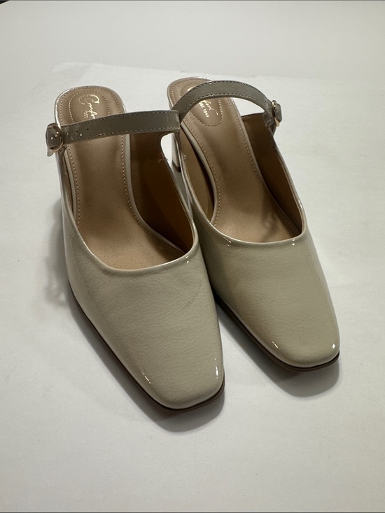 Comfort Colors Shoes - Comfort Colors Cream Square-Toe Mary Jane Mules